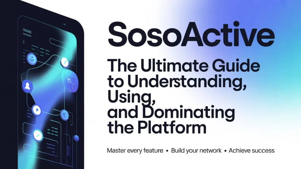 Sosoactive: The Ultimate Guide to Understanding, Using, and Dominating the Platform Sosoactive