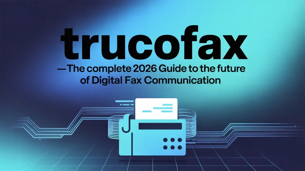 Trucofax The Complete 2026 Guide to the Future of Digital Fax Communication trucofax